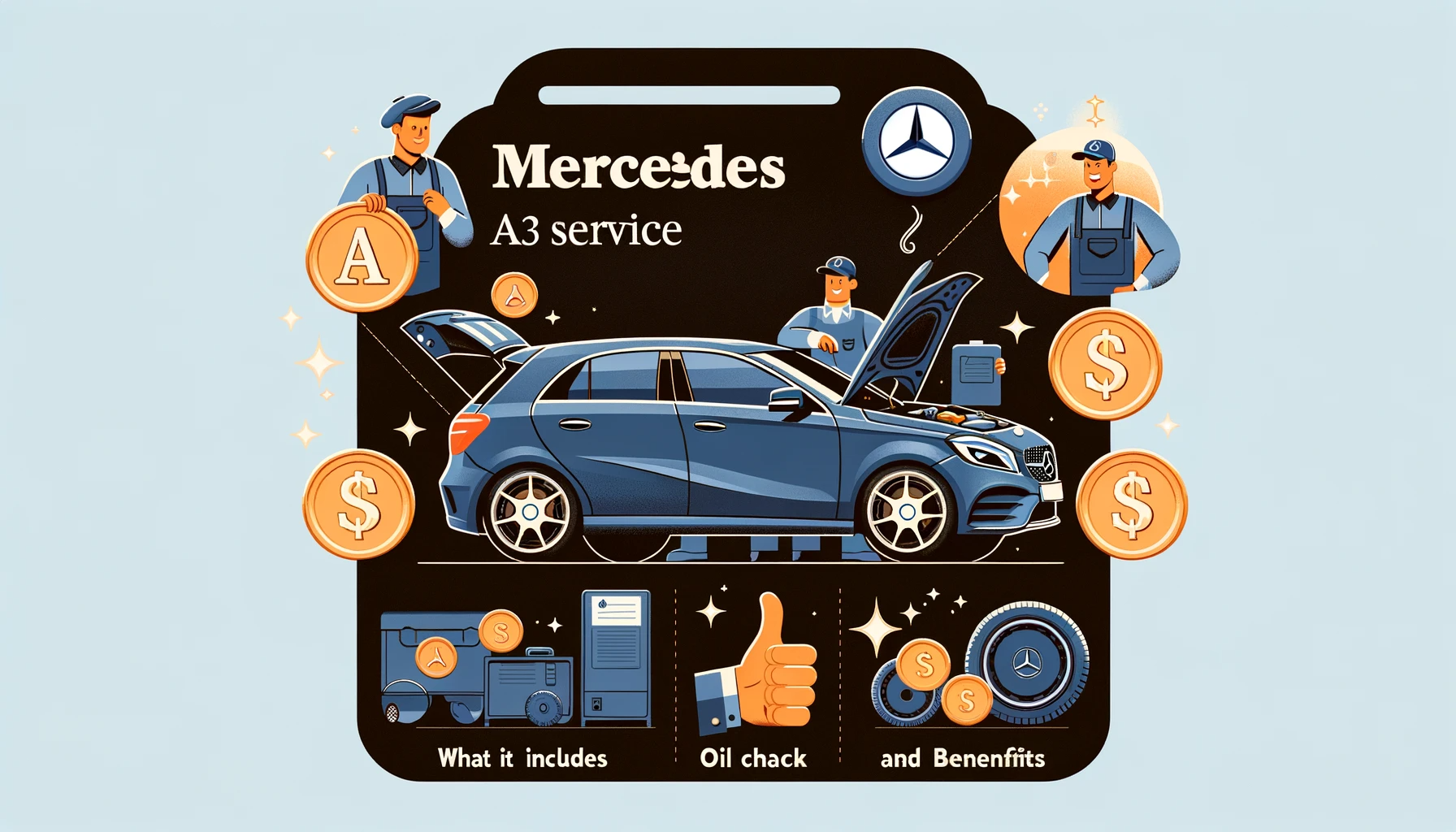 Featured image for an article on Mercedes A3 Service