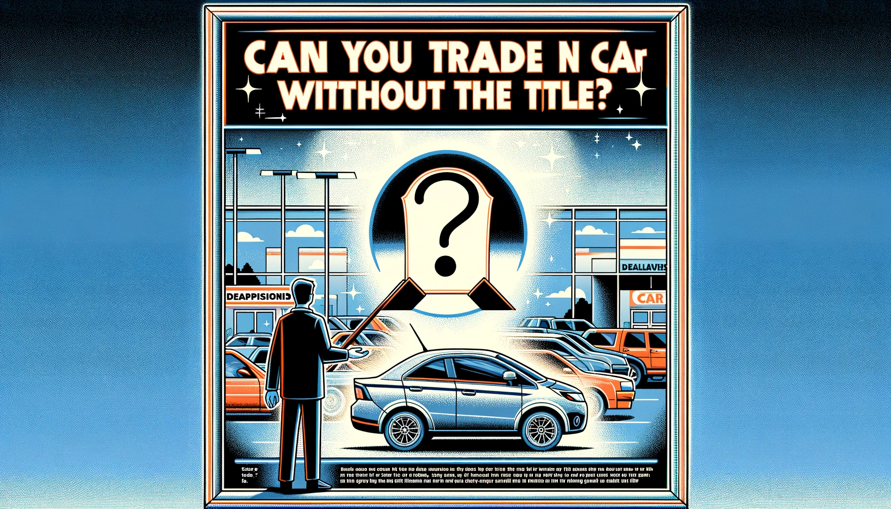 Featured image of an article on Can You Trade in a Car Without the Title