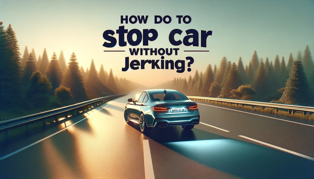Illustration of How do you stop a Car without Jerking
