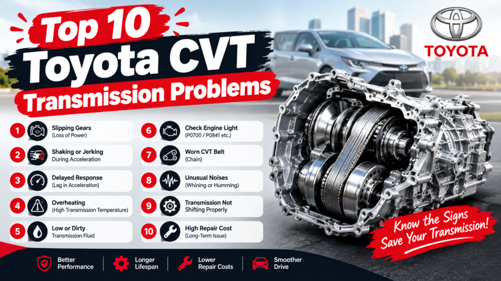 Top 10 Toyota CVT Transmission Problems