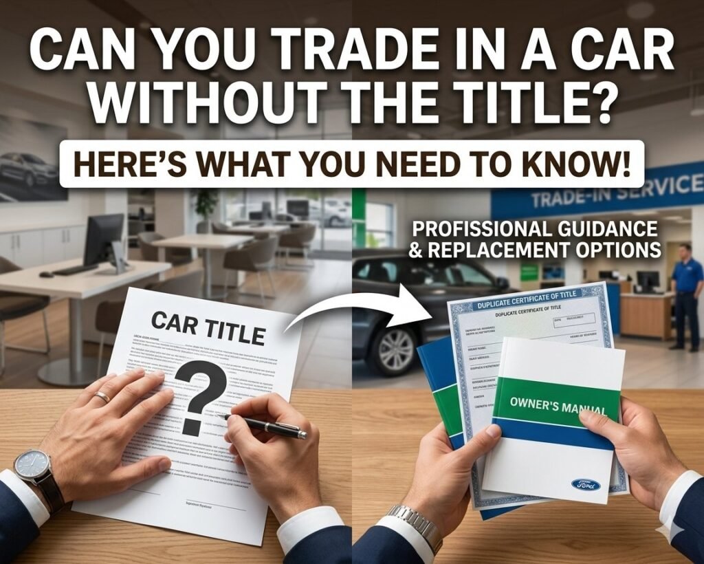 Can You Trade in a Car Without the Title? Here’s What You Need to Know!